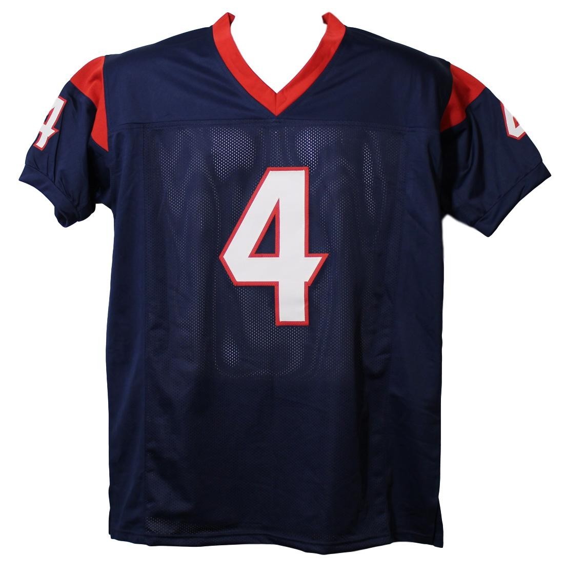 Deshaun Watson Autographed Houston Texans Custom Jersey XL