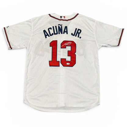 Ronald Acuna Jr Autographed Atlanta Braves Custom Jersey