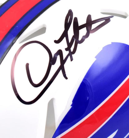 Doug Flutie Signed Buffalo Bills Speed Mini Helmet - Black