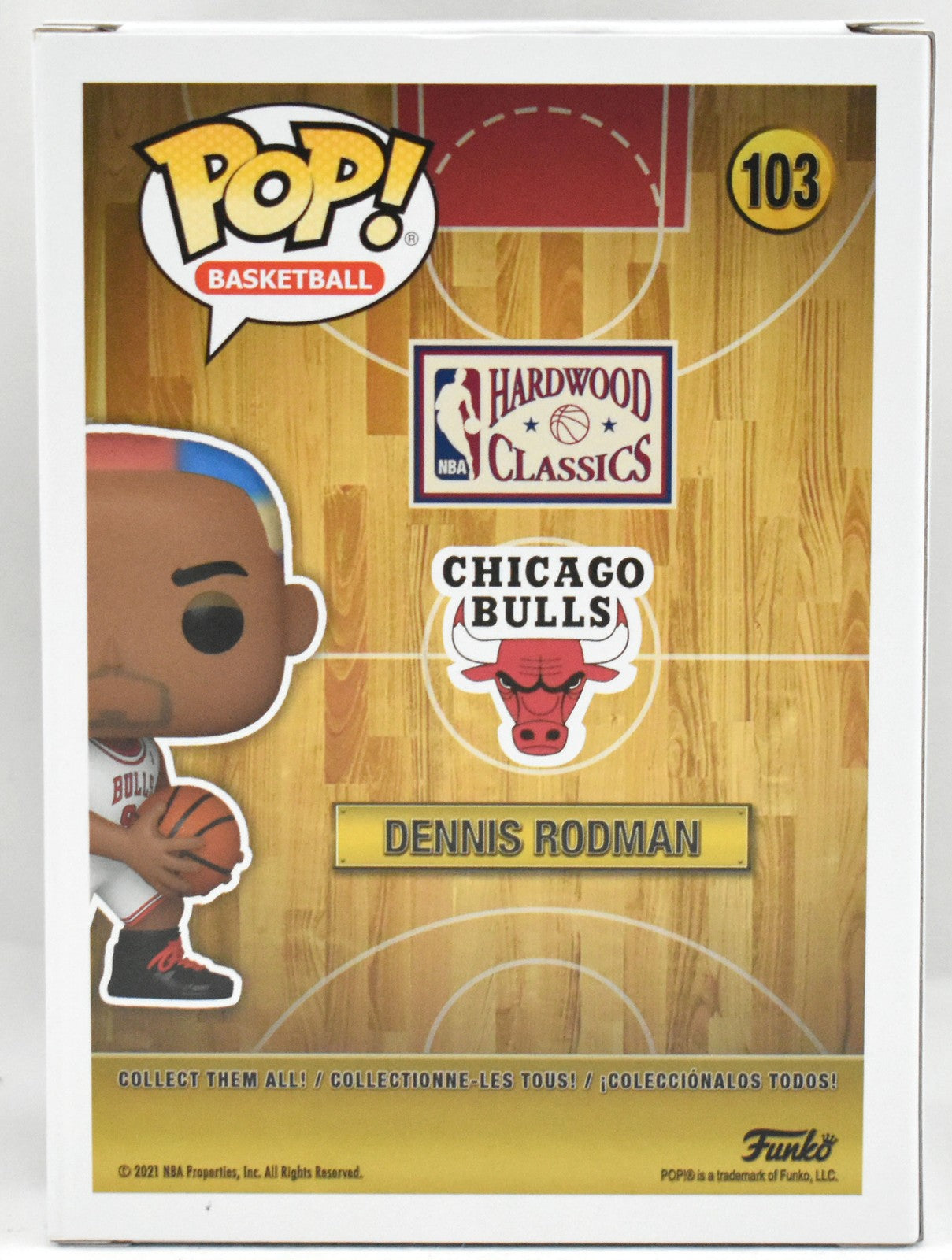 Dennis Rodman Signed Chicago Bulls Funko Pop #103