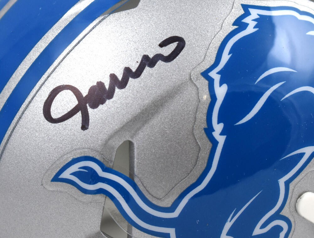 Jameson Williams Signed Detroit Lions Speed Mini Helmet (Black)