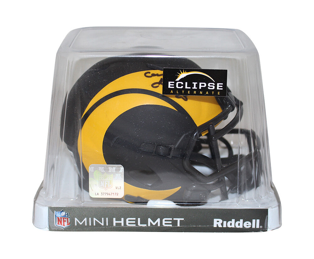 Cam Akers Signed Los Angeles Rams Eclipse Mini Helmet Beckett