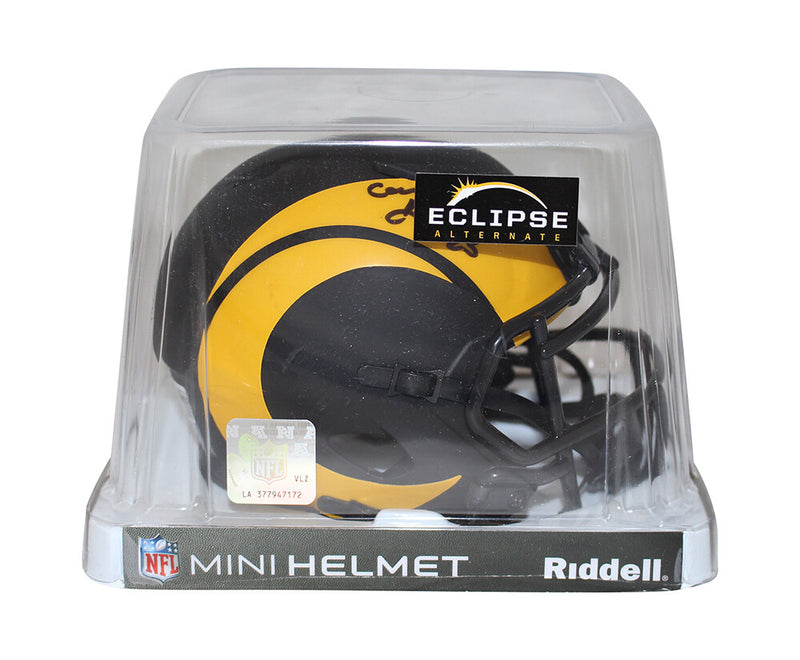 Cam Akers Signed Los Angeles Rams Eclipse Mini Helmet Beckett