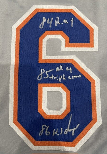 Dwight Gooden Signed New York Mets Custom Jersey (4 Inscriptions)