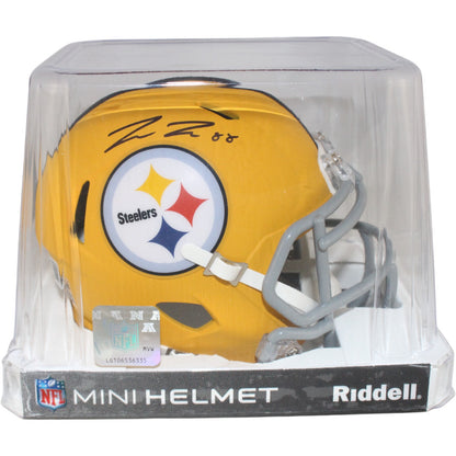 Pat Freiermuth Pittsburgh Steelers Autographed 2025 Alternate Mini Helmet