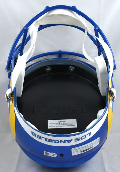 Marshall Faulk Autographed St. Louis Rams Full Size Speed Helmet