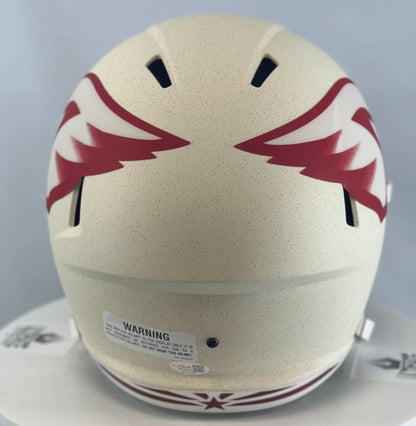 Jacoby Brissett Signed Arizona Cardinals Rivalries Replica Helmet
