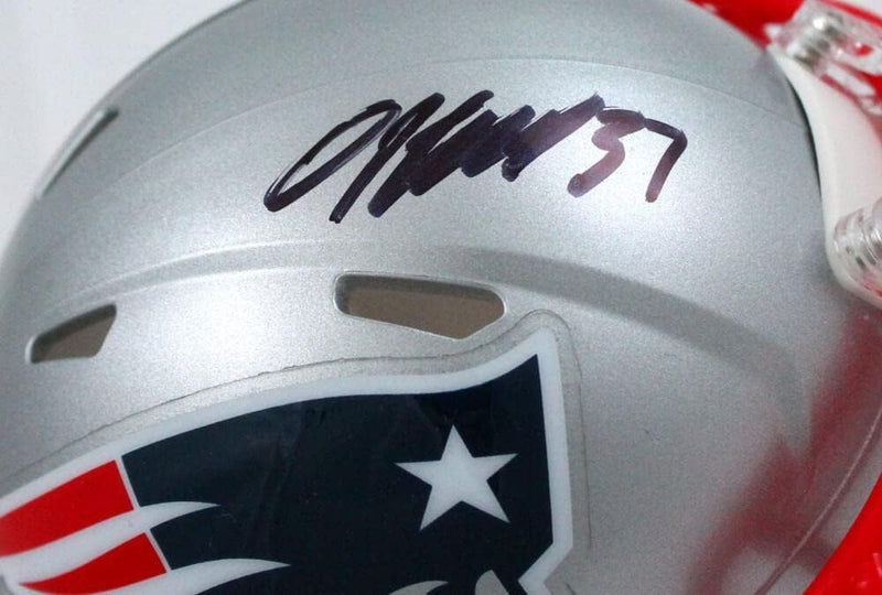Damien Harris Signed New England Patriots Speed Mini Helmet