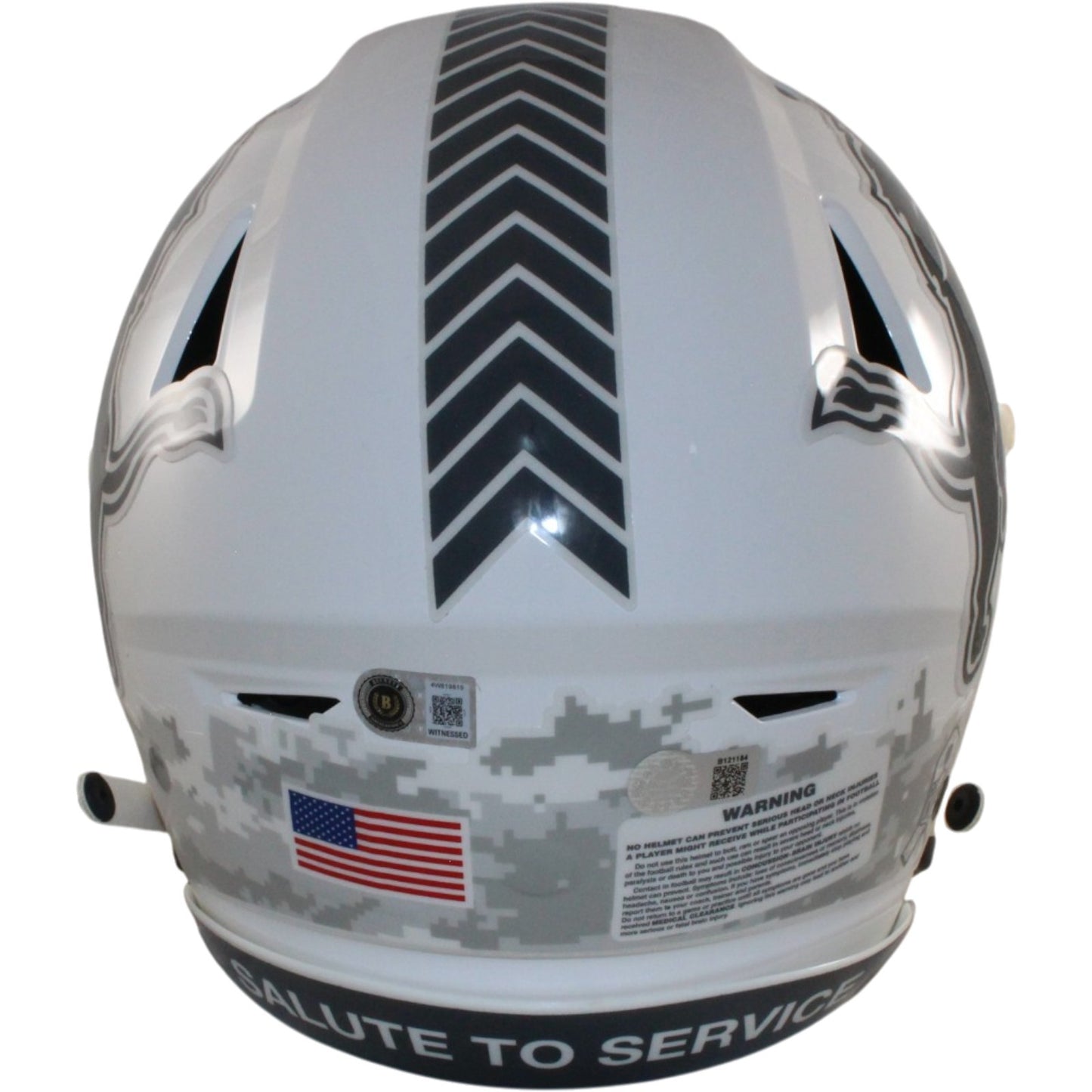 Barry Sanders Signed Detroit Lions Full Size 2024 Salute to Service Helmet