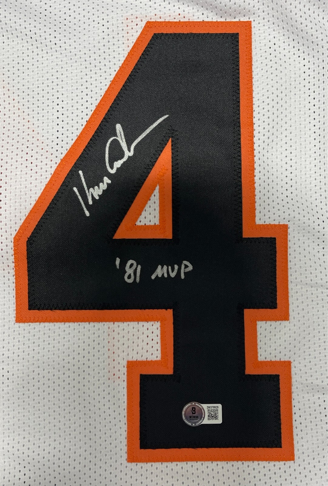 Ken Anderson Signed Cincinnati Bengals Custom Jersey "81 MVP" BAS Witness