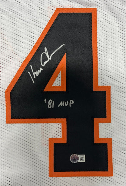 Ken Anderson Signed Cincinnati Bengals Custom Jersey "81 MVP" BAS Witness