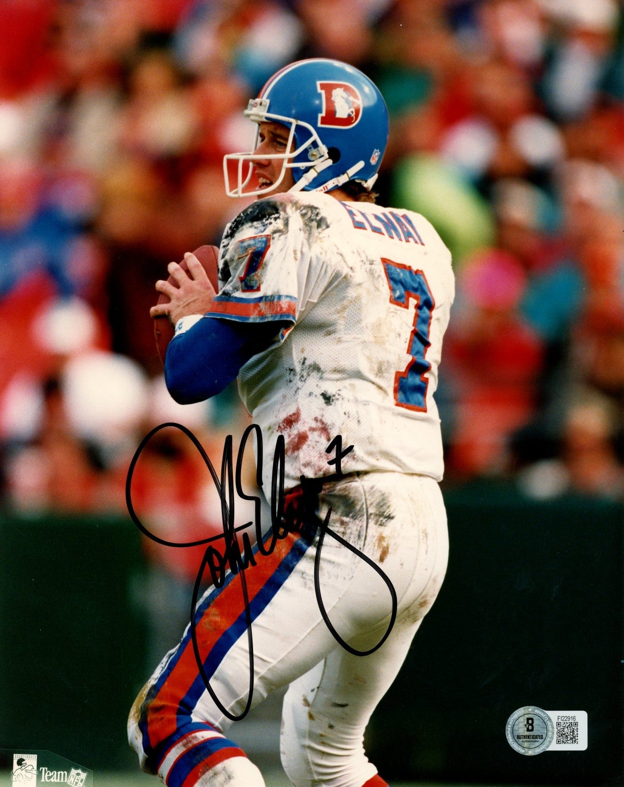 John Elway Signed Denver Broncos 8x10 Photo