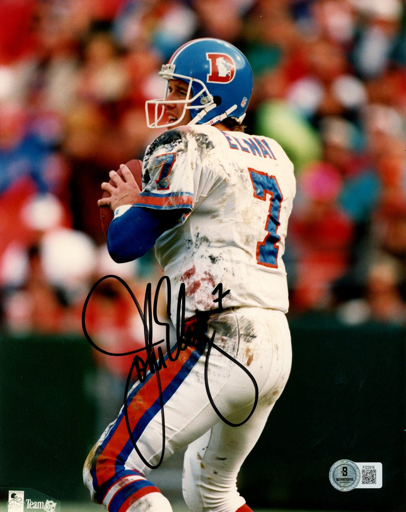 John Elway Signed Denver Broncos 8x10 Photo