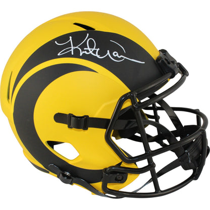 Kurt Warner Autographed Los Angeles Rams Full Size Rave Helmet