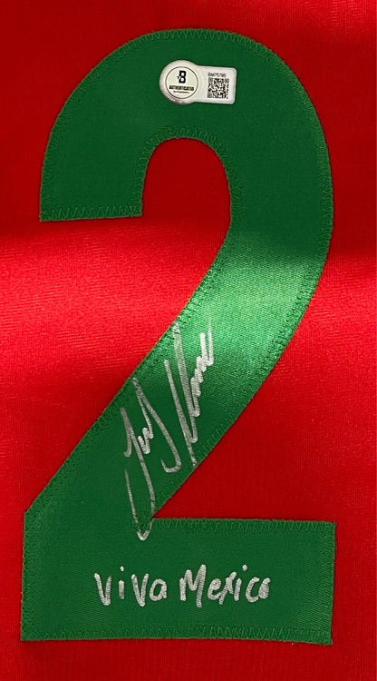 Joey Meneses Signed WBC Mexico Custom Jersey (Viva Mexico Inscription)