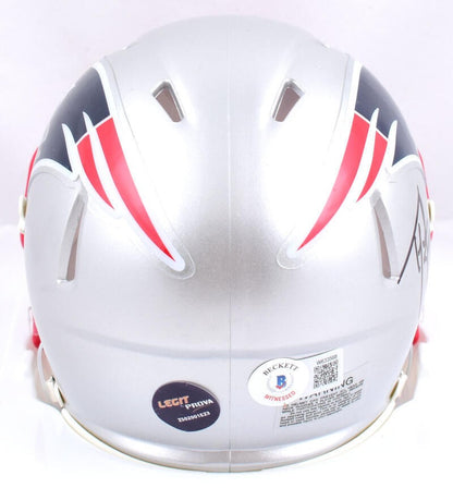 Ty Law Signed New England Patriots Black Speed Mini Helmet