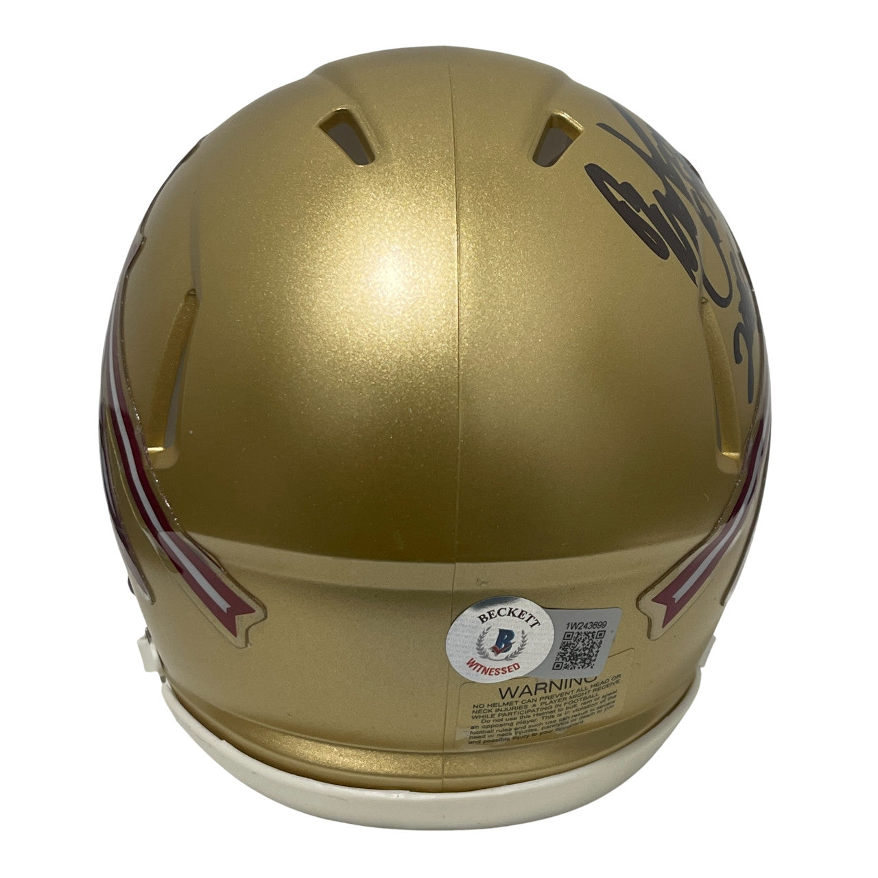 Ron Simmons Signed Florida State Gold Mini Helmet (CHOF 2008)