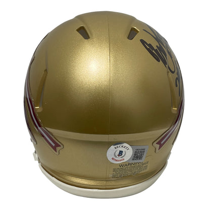 Ron Simmons Signed Florida State Gold Mini Helmet (CHOF 2008)