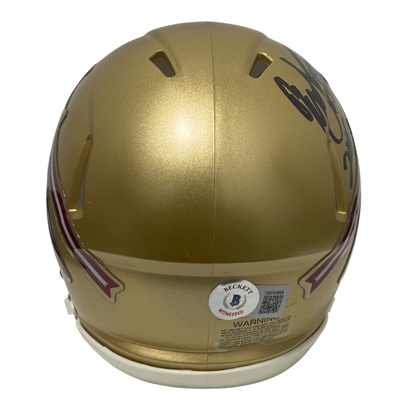 Ron Simmons Signed Florida State Gold Mini Helmet (CHOF 2008)