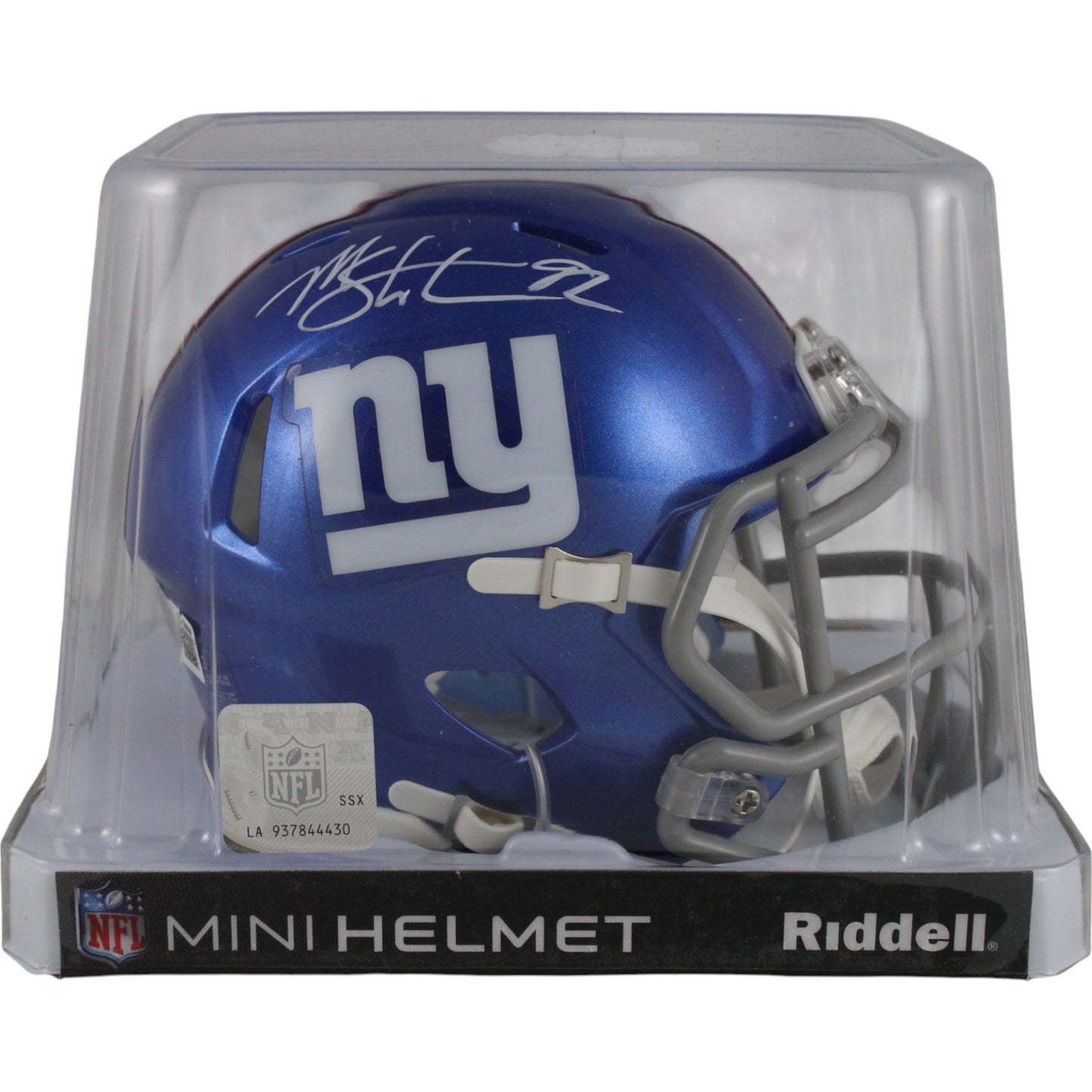 Michael Strahan New York Giants Autographed Speed Mini Helmet Beckett