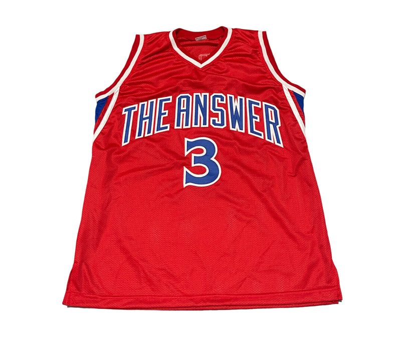 Allen Iverson Signed "The Answer" Philadelphia 76ers Custom Jersey (JSA)