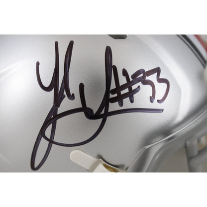 Jack Sawyer Ohio State Buckeyes Autographed Speed Mini Helmet