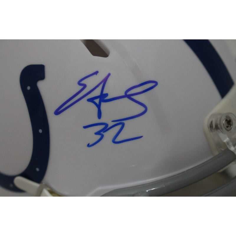 Edgerrin James Indianapolis Colts Signed Speed Mini Helmet (Beckett)