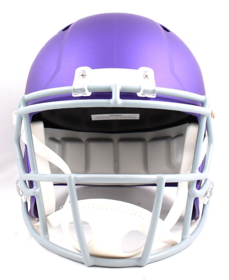 Randy Moss Signed Minnesota Vikings Full Size Tribute Speed Helmet