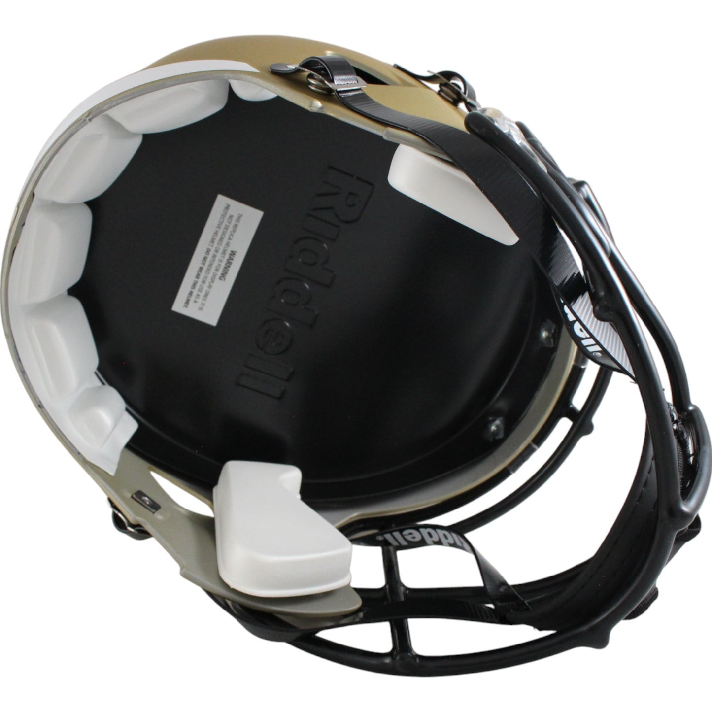 Deion Sanders Autographed Colorado Buffaloes Full Size Gold Replica Helmet