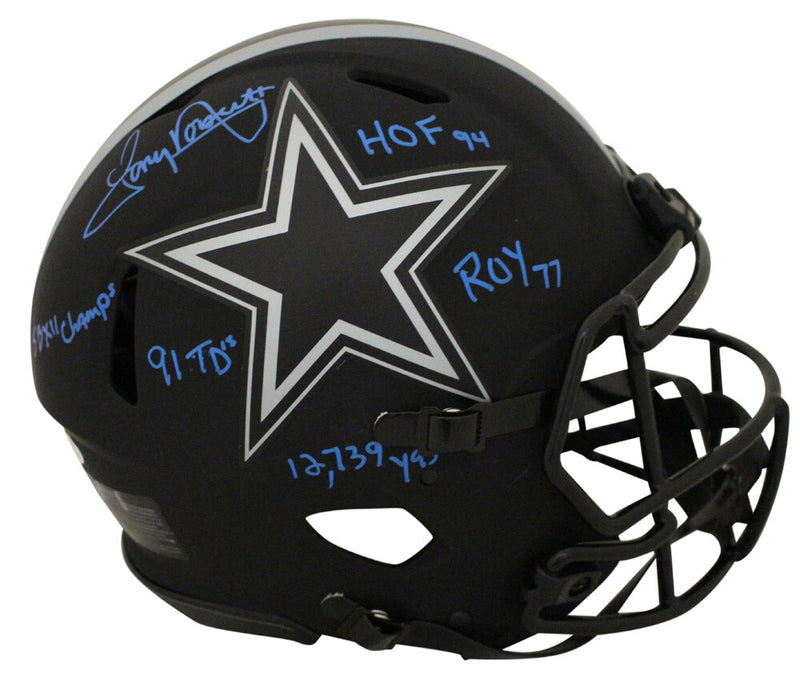 Tony Dorsett Autographed Dallas Cowboys Authentic Eclipse Full Size Helmet