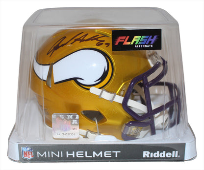 Jared Allen Autographed Minnesota Vikings Flash Mini Helmet