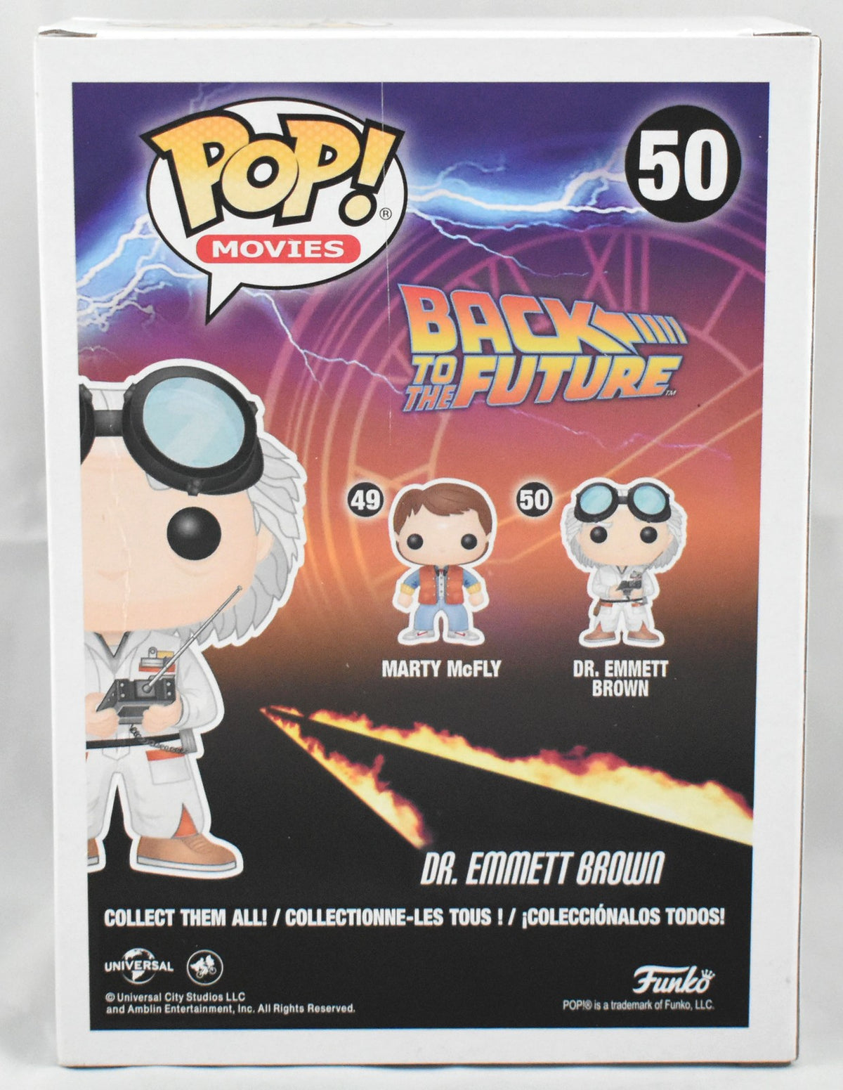 Christopher Lloyd Signed Dr. Emmett Brown Funko Pop #50