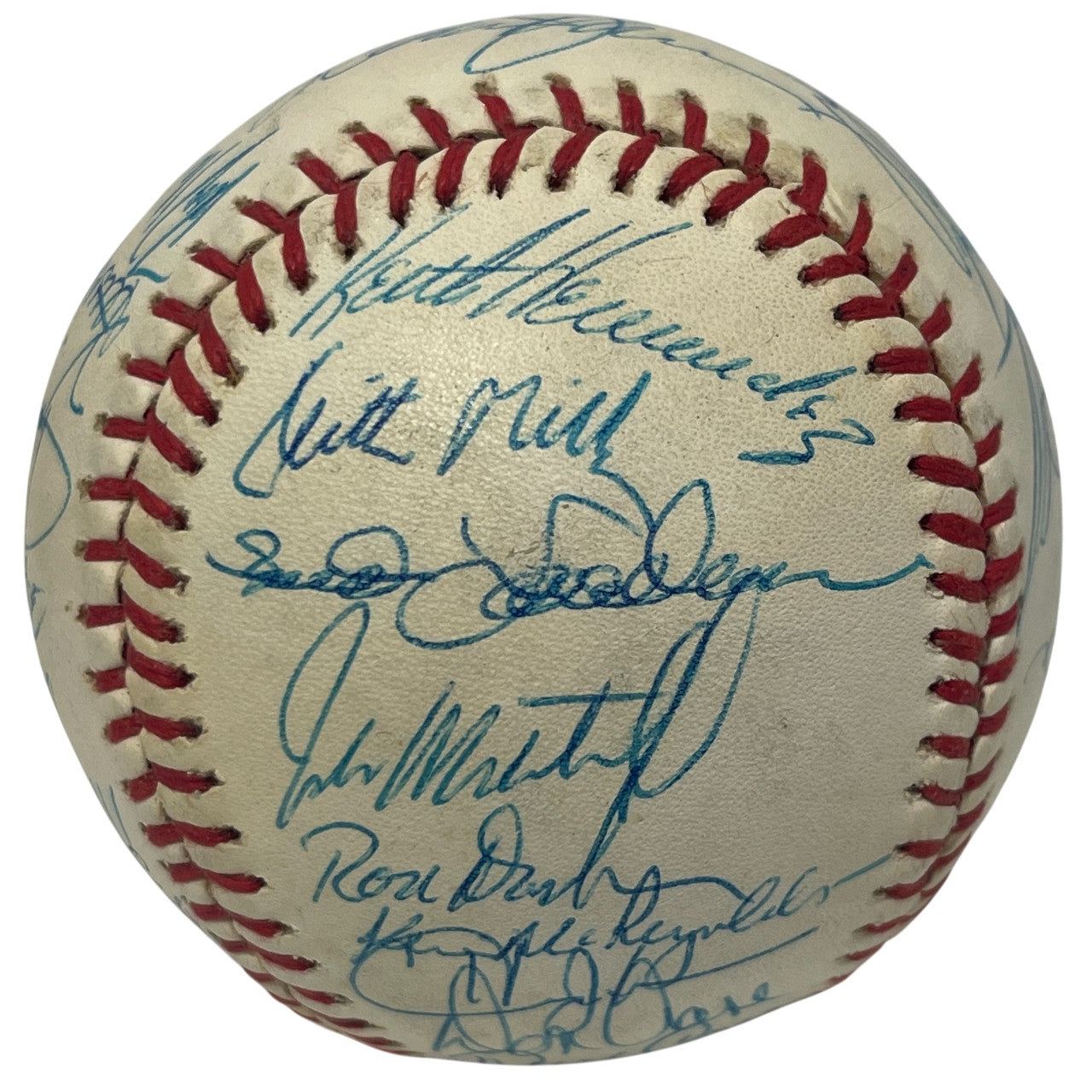 1989 New York Mets Team Signed Baseball JSA LOA