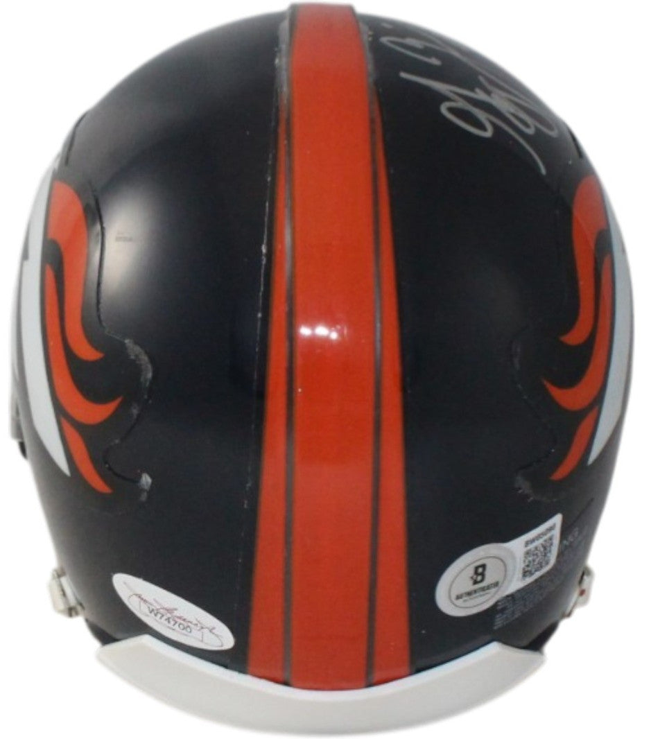 Gary Zimmerman Denver Broncos Signed VSR4 Throwback Mini Helmet (HOF)