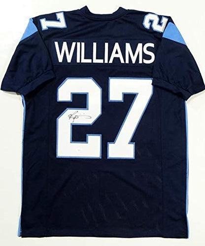 Ricky Williams Autographed Blue Custom Jersey