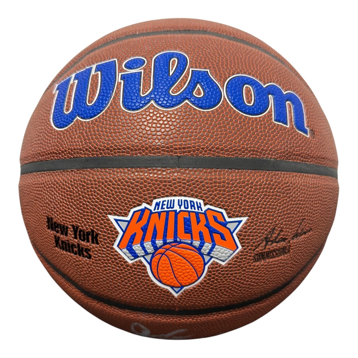 Gerald Wilkins Autographed New York Knicks Basketball