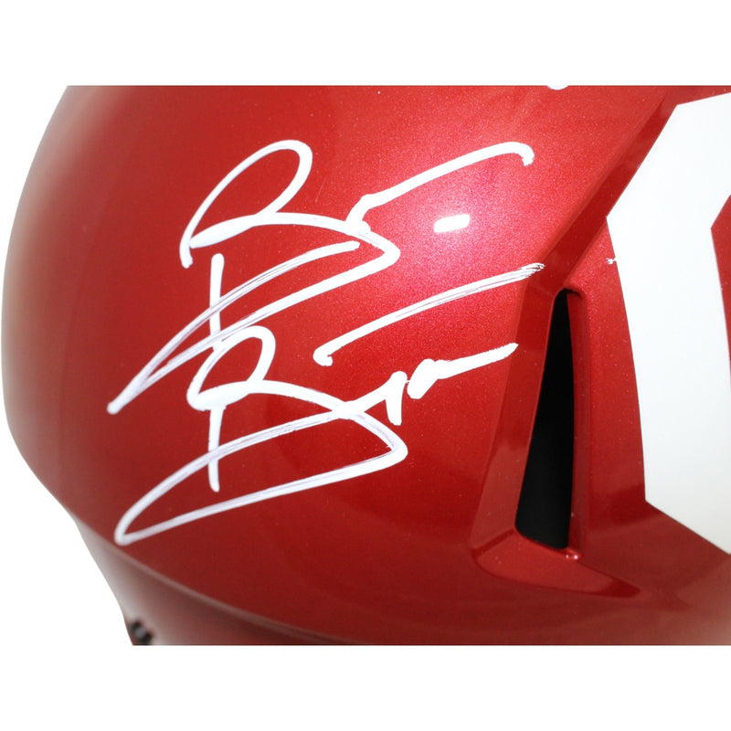Sam Bradford, Adrian Peterson & Brian Bosworth Signed Oklahoma Sooners FS Helmet