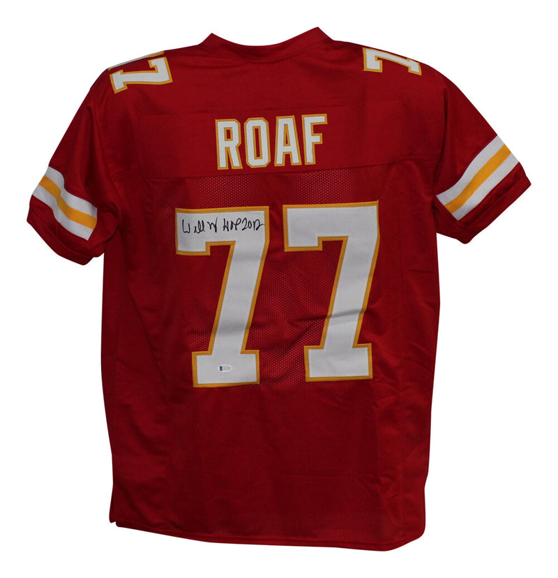 Willie Roaf Signed Kansas City Chiefs Custom Jersey (HOF Inscription)