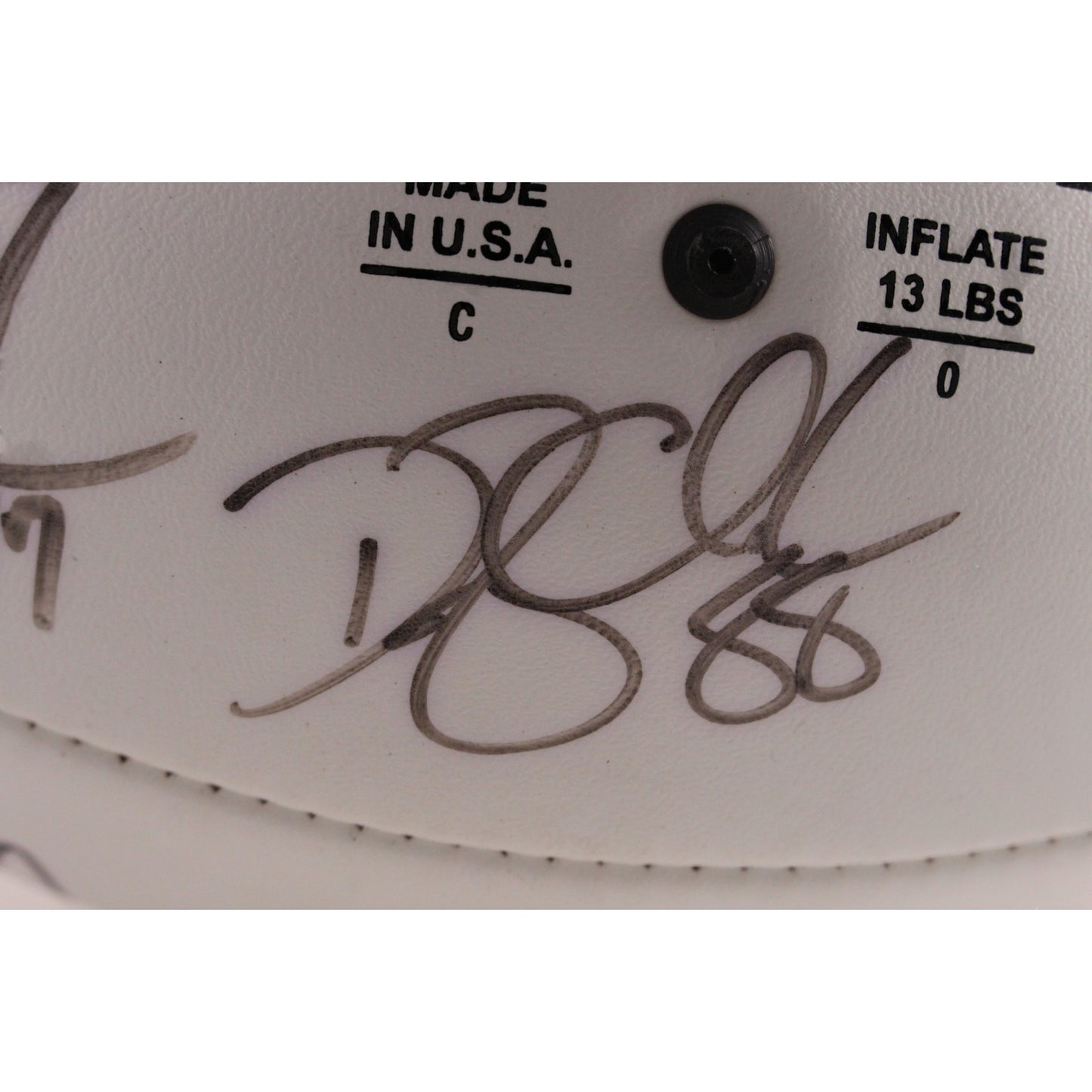 Mike Shanahan, Rod Smith & Jason Elam Signed Denver Broncos 2002 Team Football