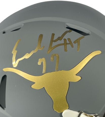 Earl Campbell Signed Texas Longhorns Slate Mini Helmet HT 77 Beckett BAS