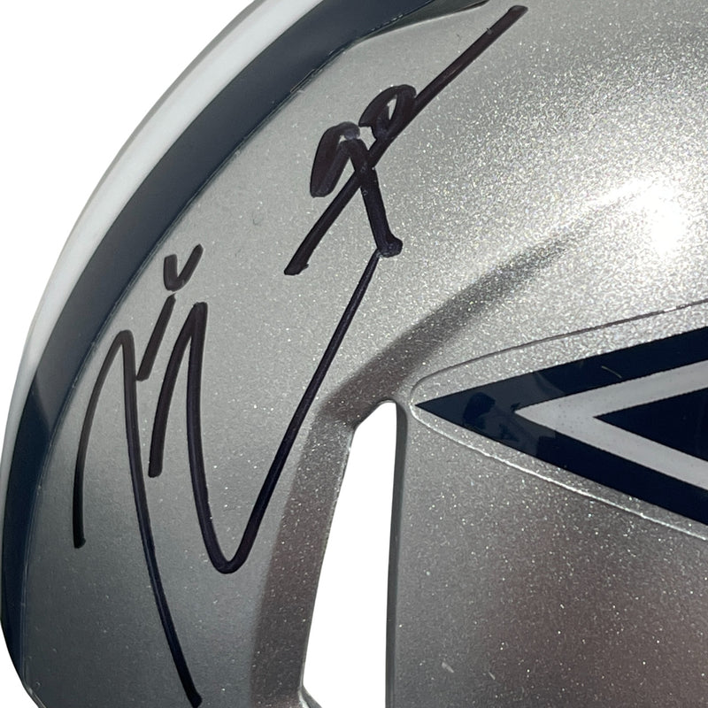 DeMarcus Lawrence Signed Dallas Cowboys Riddell Speed Mini Helmet JSA COA
