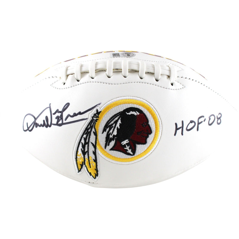 Darrell Green Autographed Washington Redskins Logo Football HOF (BAS)