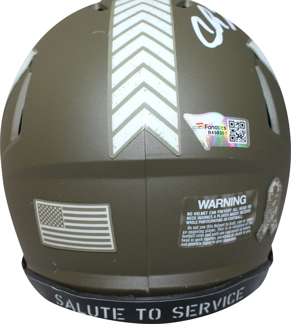Chase Young Signed Washington Commanders Salute to Service Mini Helmet