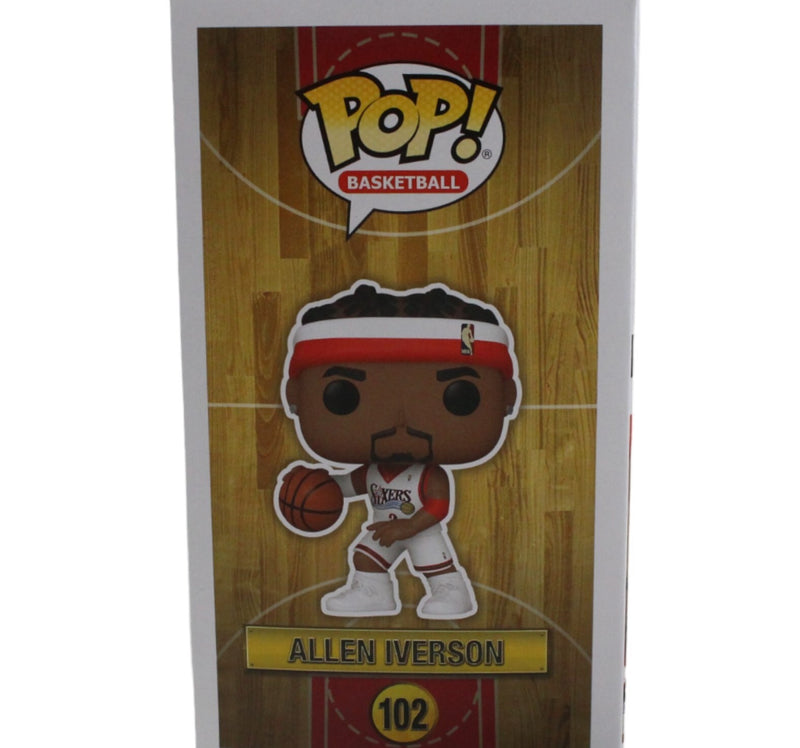 Allen Iverson Signed Philadelphia 76ers Funko Pop #102