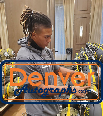 Chase Claypool Autographed Pittsburgh Steelers Full Size Camo Helmet