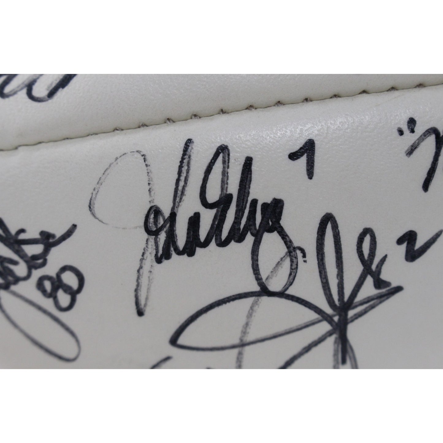 John Elway & Joe Namath Signed Denver Broncos 1991 Team Multi-Signed Football