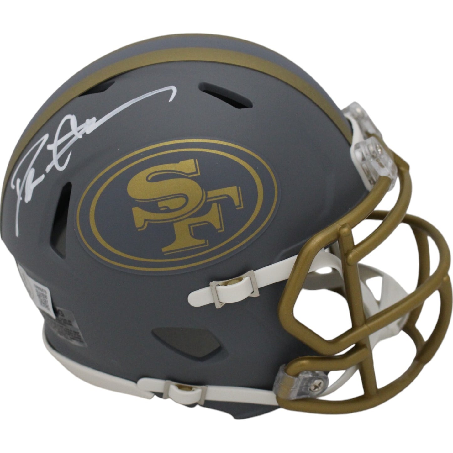 Deion Sanders San Francisco 49ers Autographed Slate Mini Helmet
