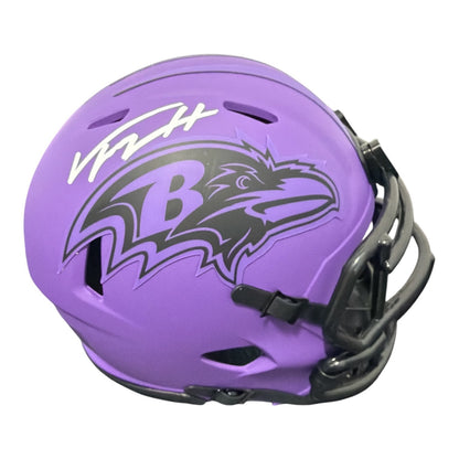Trey Hendrickson Signed Baltimore Ravens Rave Mini Helmet JSA