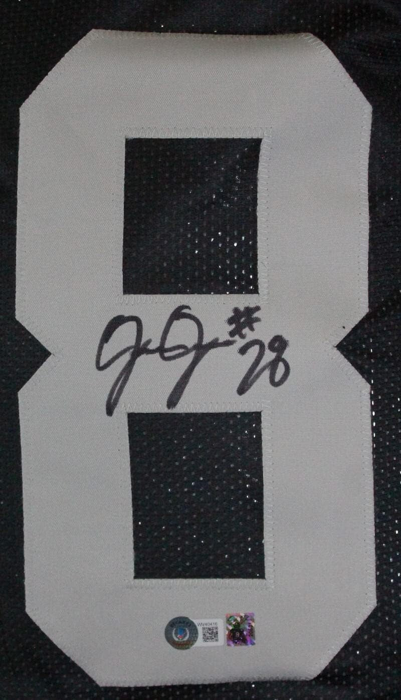 Josh Jacobs Autographed Black Custom Jersey