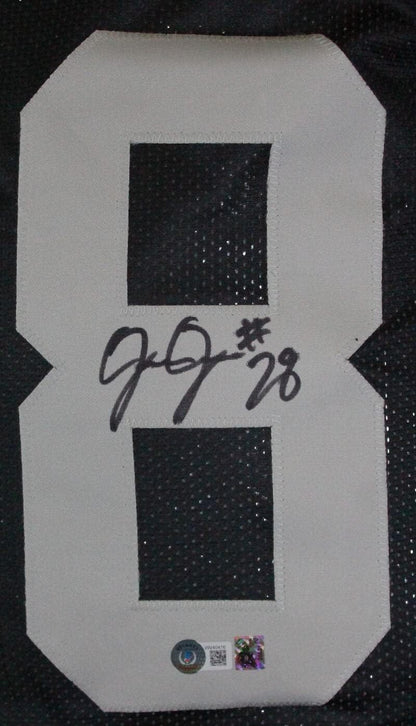 Josh Jacobs Autographed Black Custom Jersey